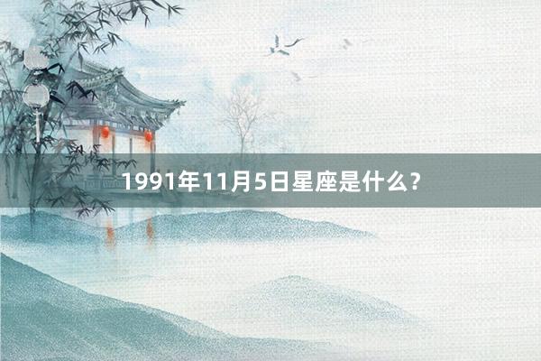 1991年11月5日星座是什么？